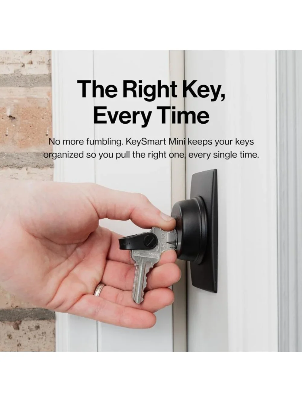 Compact Key Organizer - Mini Keychain Holder for Clutter-Free EDC Lifestyle